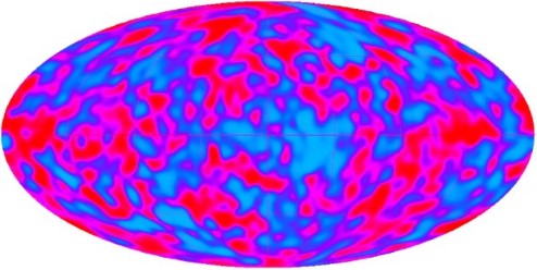 Map of the universe devised by COBE.
