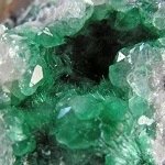 A photograph of malachite.