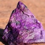 A photograph of sugilite.